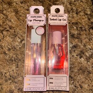 MARIE CLAIRE LIP PLUMPER AND TINTED LIP OIL NWT